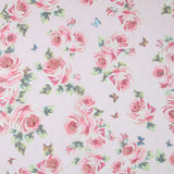 Gaze Polyester Fantasie Rosa Blume - Ribes y Casals