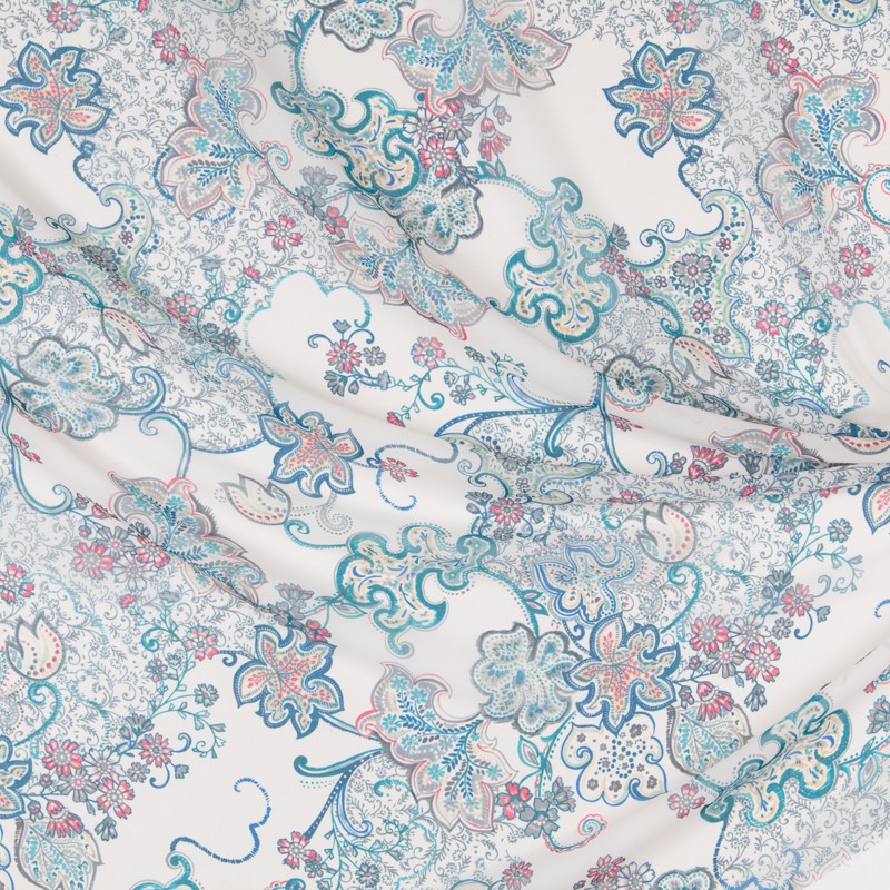 Polyester Gaze Indonesien Blau - Ribes y Casals