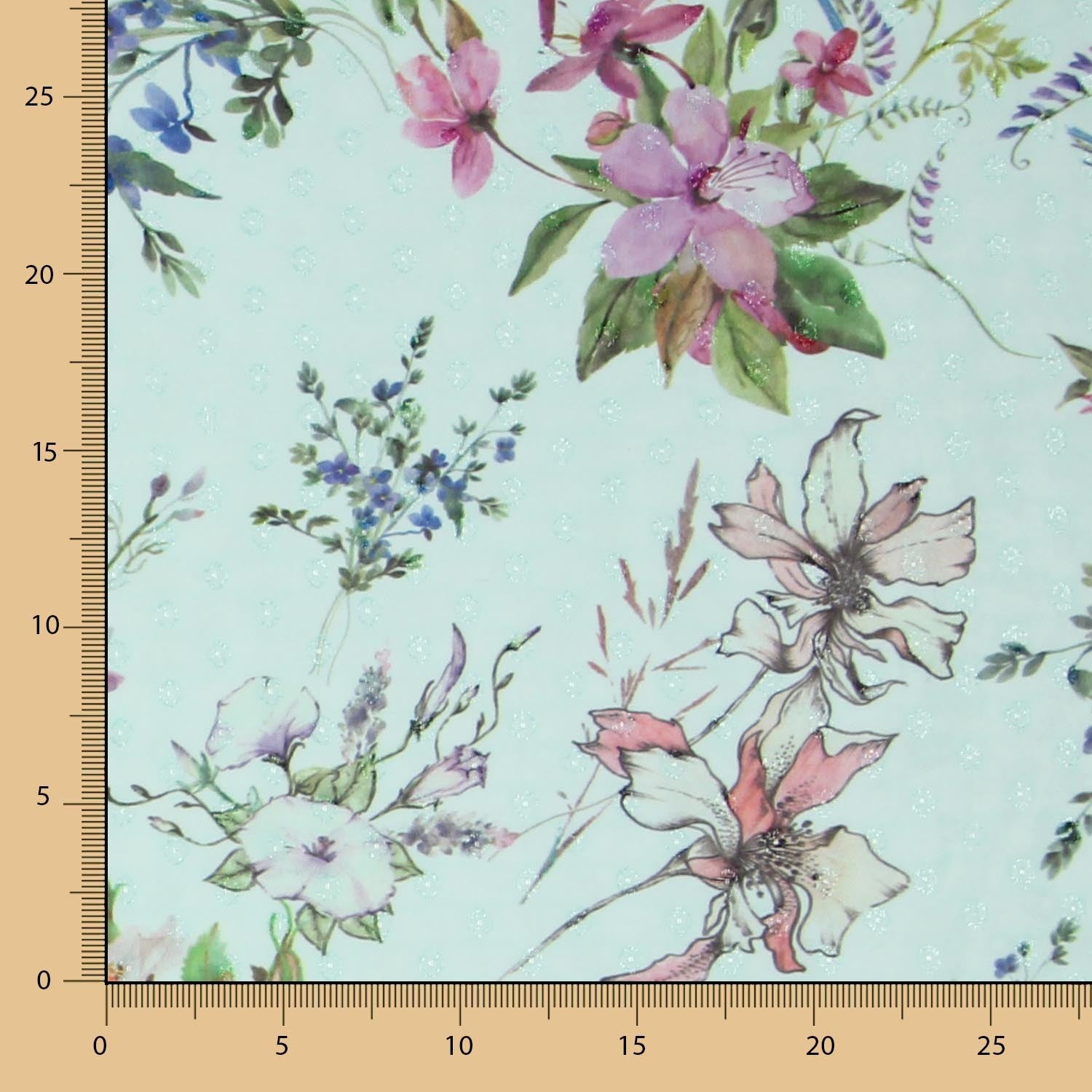 Plumeti Polyester Gaze Wasser Grün - Ribes y Casals