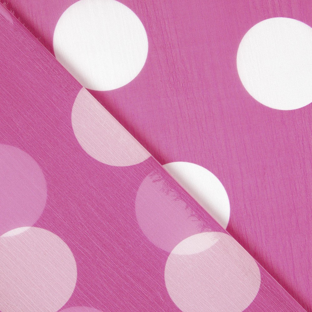 Mull Tornasol Polka Dot Fuchsia - Ribes y Casals