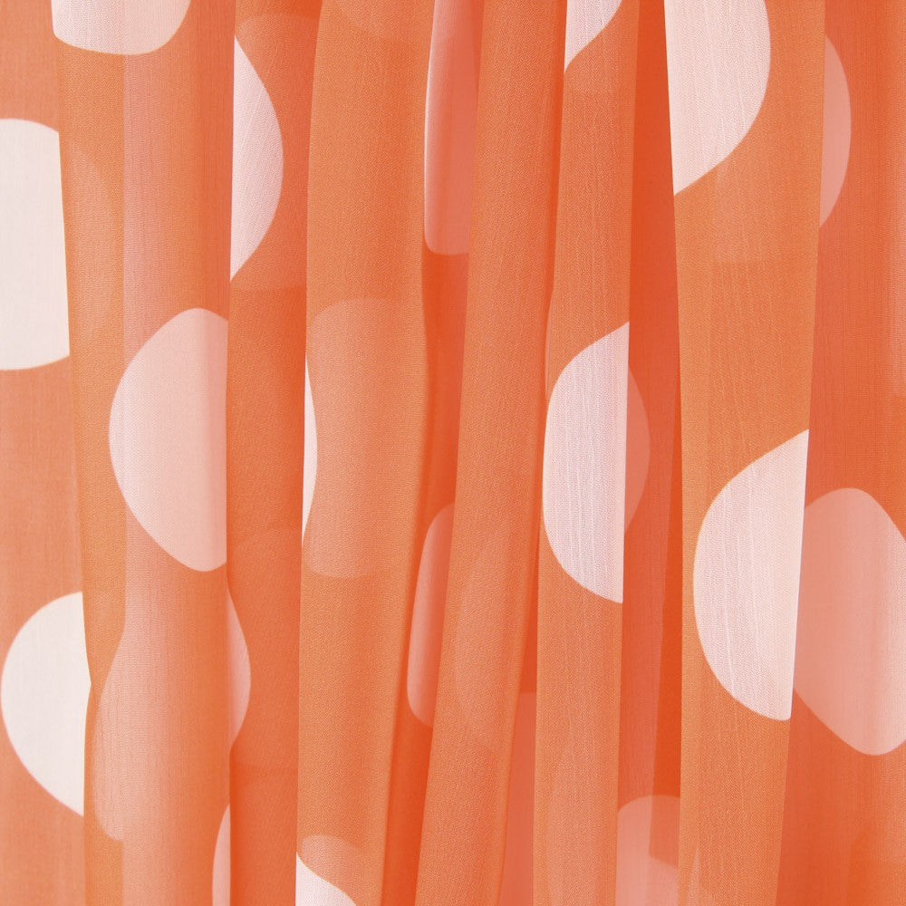 Mull Tornasol Polka Dot Tangerine - Ribes y Casals