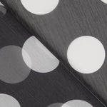 Mull Tornasol Polka Dot Schwarz - Ribes y Casals