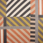 Geometrisches Polyester-Gaze-Tuch in Braun und Grün - Ribes y Casals
