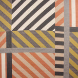 Geometrisches Polyester-Gaze-Tuch in Braun und Grün - Ribes y Casals