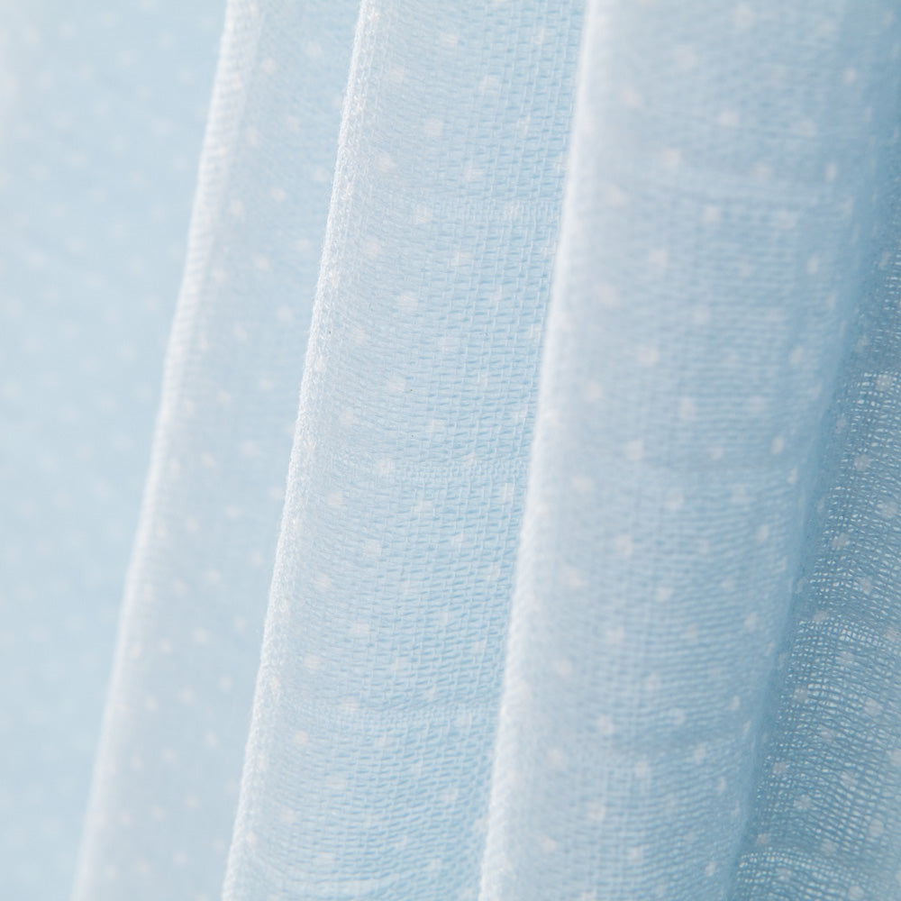Blaue bedruckte Baumwollgaze - Ribes y Casals