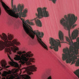 Mull Bambula Lúrex Mohnblumen Schwarz - Ribes y Casals