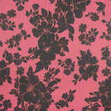 Mull Bambula Lúrex Mohnblumen Schwarz - Ribes y Casals