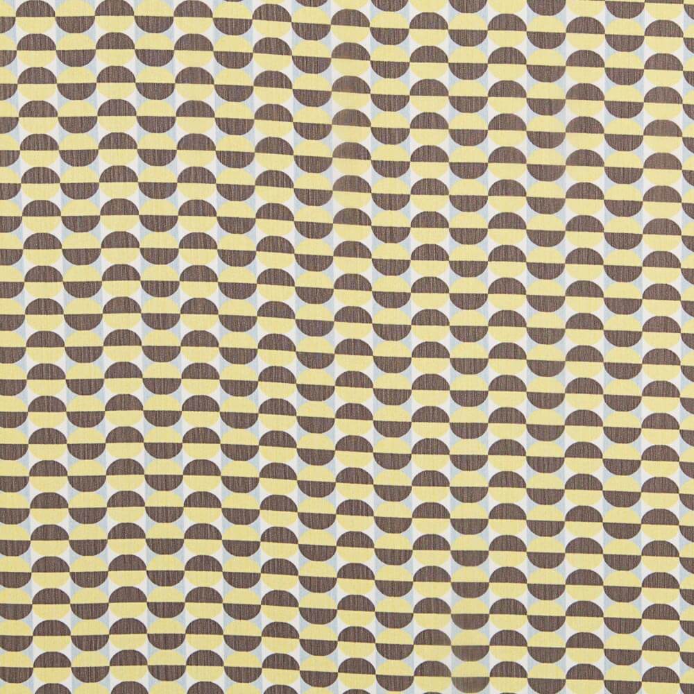 Polyester Bambula Polyester Geo Rund Gelb - Ribes y Casals