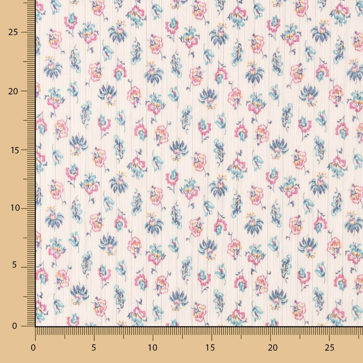 Bambula Gaze Lurex Floral Beige - Ribes y Casals