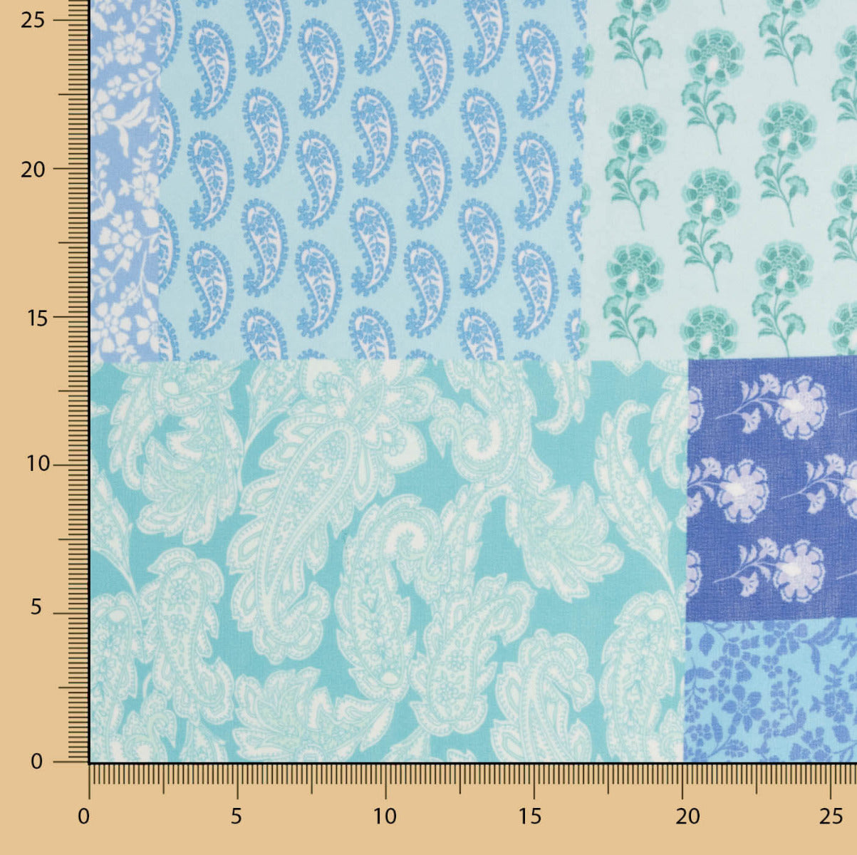Polyester Gaze Kalkutta Blau - Ribes y Casals