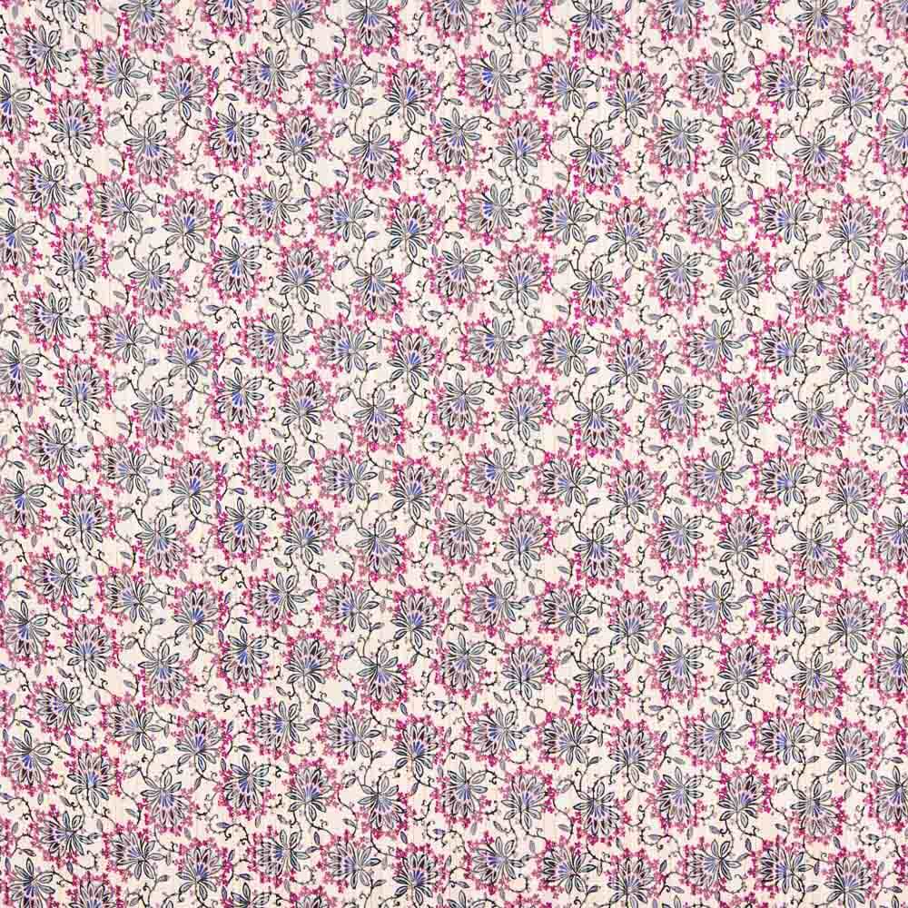 Mull Satin Lurex Blume Rosa - Ribes y Casals