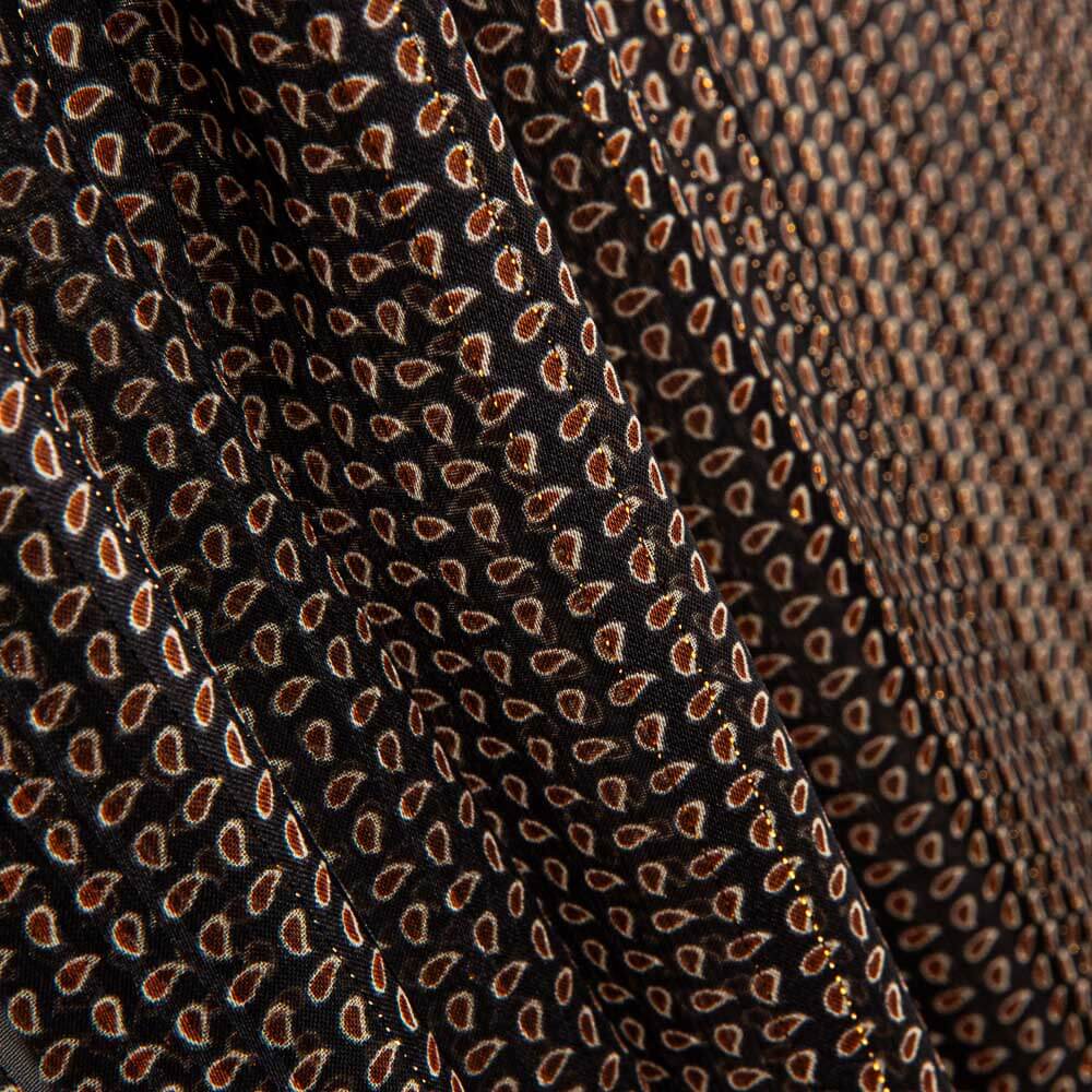 Gaze Lurex Geo Schwarz - Ribes y Casals