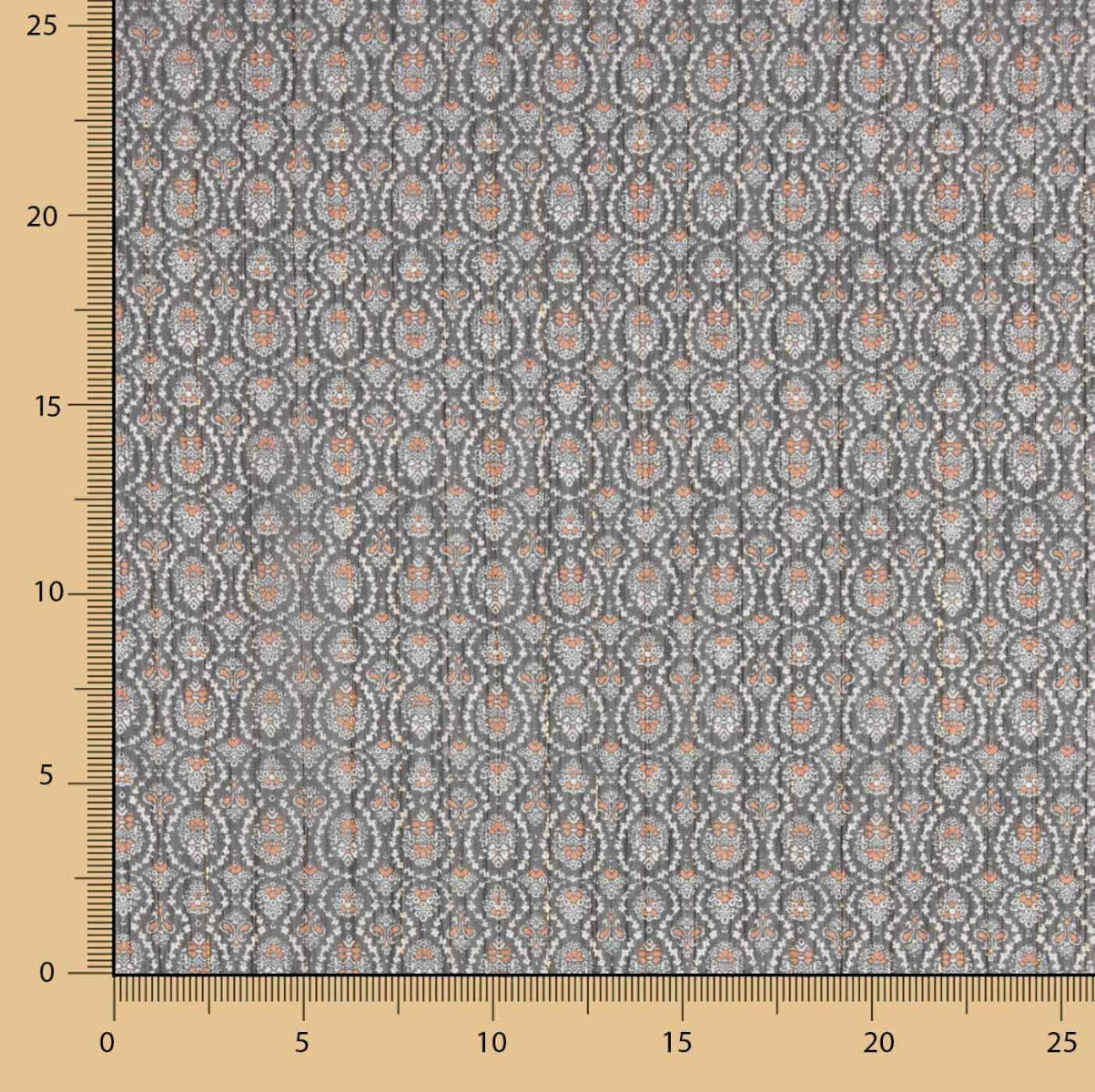 Gaze Lurex Geometrisch Grau - Ribes y Casals