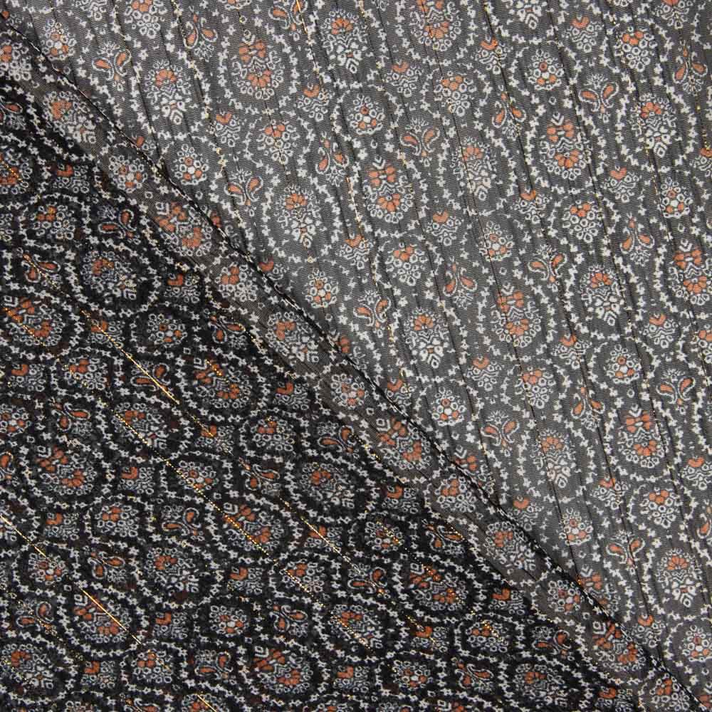 Gaze Lurex Geometrisch Grau - Ribes y Casals