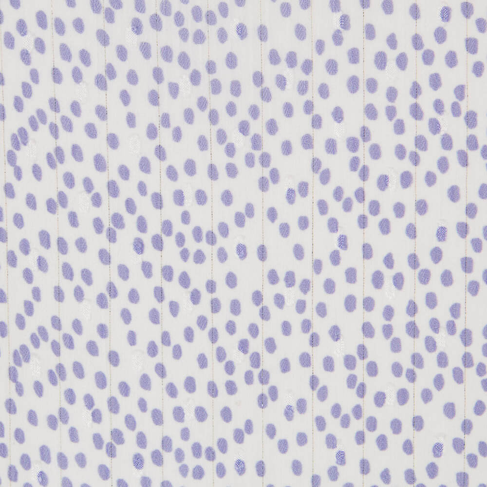 Mauve Polka Dots Lurex Gaze - Ribes y Casals