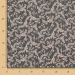 Gaze Lurex Floral Schwarz - Ribes y Casals