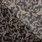 Gaze Lurex Floral Schwarz - Ribes y Casals