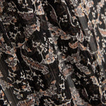 Gaze Lurex Floral Schwarz - Ribes y Casals