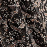 Gaze Lurex Floral Schwarz - Ribes y Casals