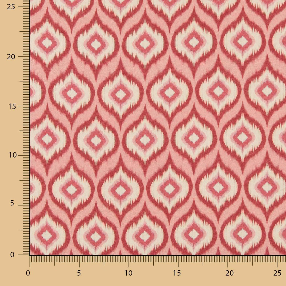 Ethnisch bedruckte Polyester-Gaze-Rosen - Ribes y Casals