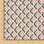 Polyester Gaze Geo Fuchsia - Ribes y Casals