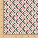 Polyester Gaze Geo Fuchsia - Ribes y Casals