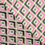 Polyester Gaze Geo Fuchsia - Ribes y Casals