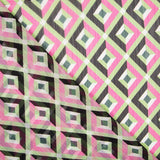 Polyester Gaze Geo Fuchsia - Ribes y Casals