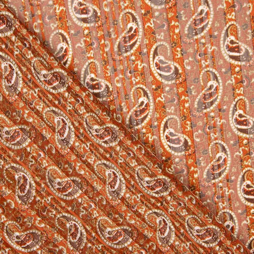 Gaze Satin Lurex Kaschmir Caldera - Ribes y Casals