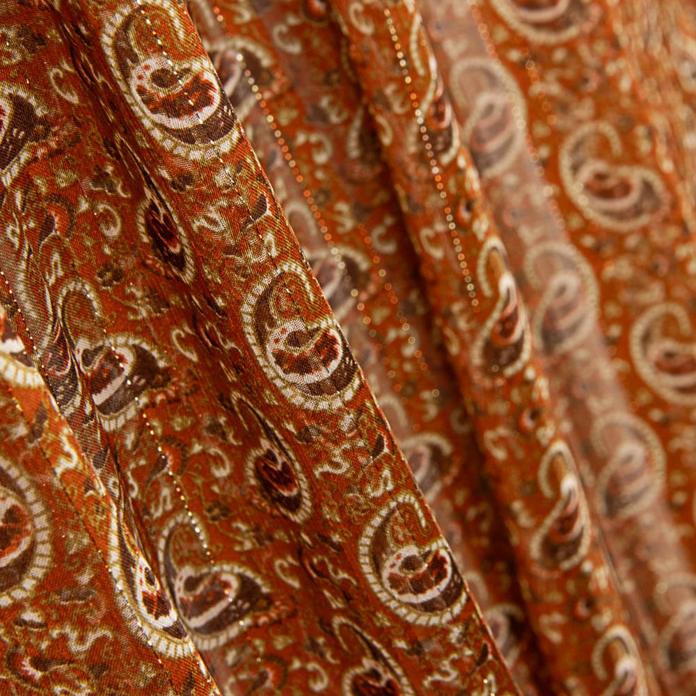 Gaze Satin Lurex Kaschmir Caldera - Ribes y Casals