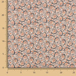 Lurex-Satin-Gaze Beige-Blätter - Ribes y Casals