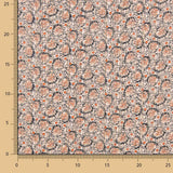 Lurex-Satin-Gaze Beige-Blätter - Ribes y Casals