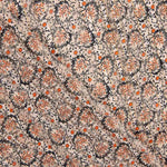Lurex-Satin-Gaze Beige-Blätter - Ribes y Casals