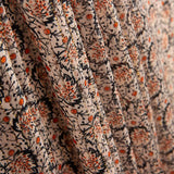 Lurex-Satin-Gaze Beige-Blätter - Ribes y Casals