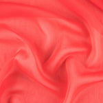 Reststück Gaze Tornasol Intenses Korallenrot – Verschiedene Maße x Breite 150 cm - Ribes y Casals