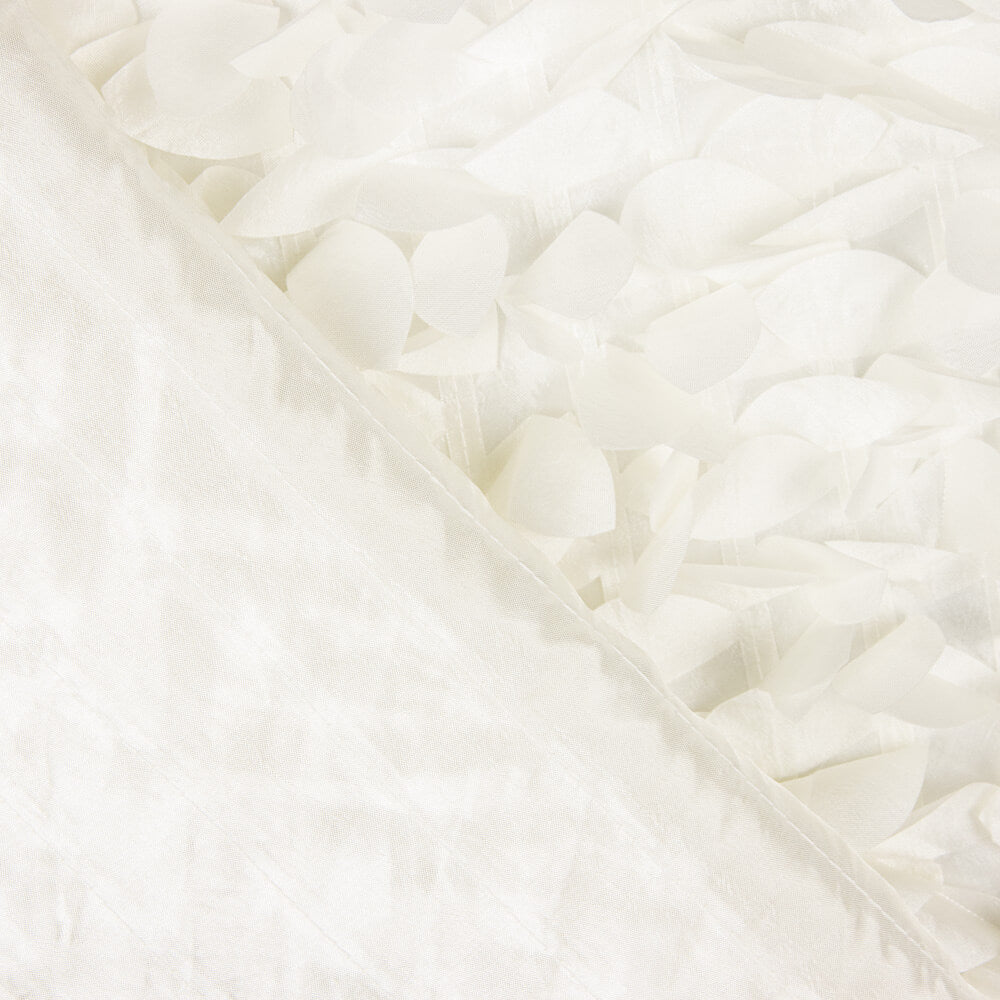 Taft Polyester Ecru Polyester Fantasy Petal - Ribes y Casals