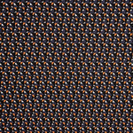 Bedruckter Viskose-Mini Geo Orange - Ribes y Casals