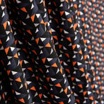 Bedruckter Viskose-Mini Geo Orange - Ribes y Casals