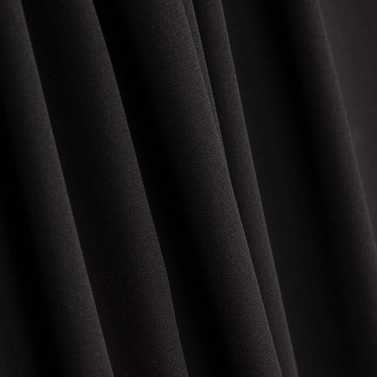 Georgette Polyester Athena Schwarz - Ribes y Casals