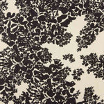 Georgette Viskose Floral Schwarz und Weiß - Ribes y Casals
