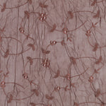 Georgette Crush Braun Stickerei - Ribes y Casals