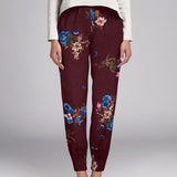 Georgette Floral Granat - Ribes y Casals