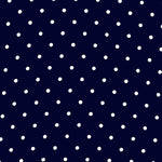 Georgette Polka Dot Weiß Marine Hintergrund - Ribes y Casals