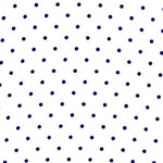 Georgette Polka Dot Marineblau Weißer Hintergrund - Ribes y Casals