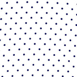 Georgette Polka Dot Marineblau Weißer Hintergrund - Ribes y Casals