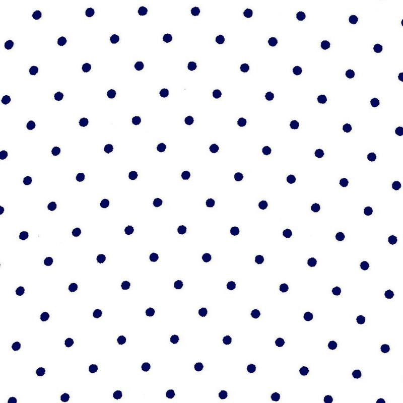 Georgette Polka Dot Marineblau Weißer Hintergrund - Ribes y Casals