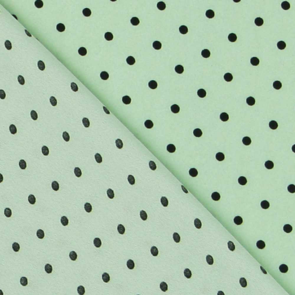 Georgette Polka Dots Grün 4mm - Ribes y Casals