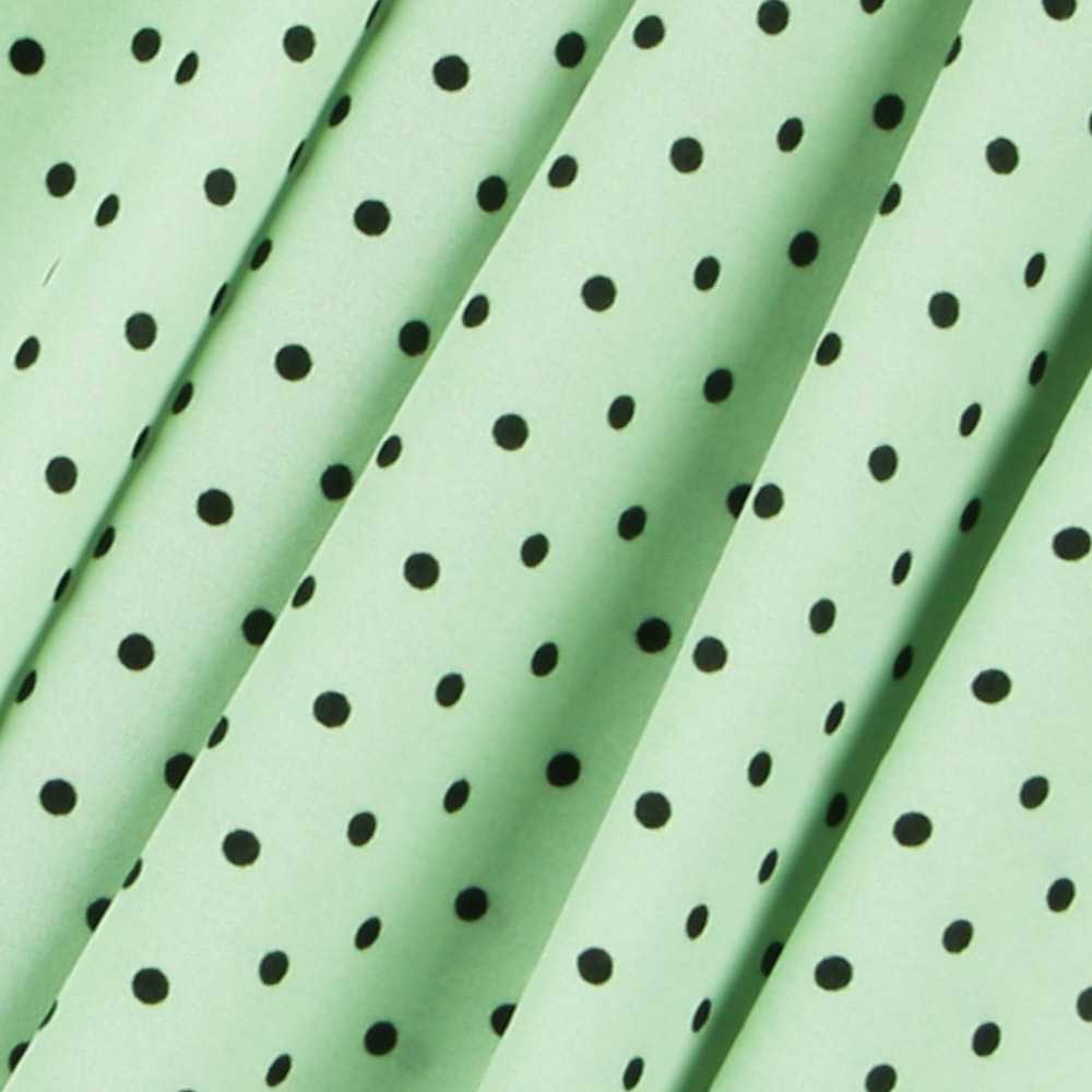 Georgette Polka Dots Grün 4mm - Ribes y Casals