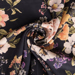 Georgette Floral Candela Schwarz - Ribes y Casals