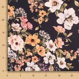 Georgette Floral Candela Schwarz - Ribes y Casals